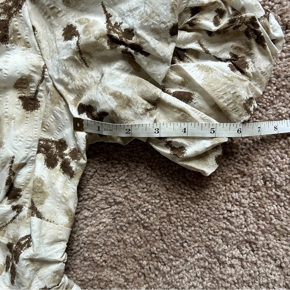 Avara Chrissy Floral Cream Brown Mini Dress NWT Size Small - Picture 8 of 12